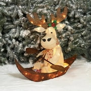 Holiday Time Christmas Decor 32" UL Sparkling Burlap with Bark Rowing