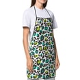 thumbnail image 4 of Pofeuu Green Leopard Print Aprons with Pockets, Cute Aprons for Kitchen, Cooking, Server, Barber, Chef Apron, 4 of 7
