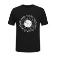 thumbnail image 5 of Women's Summer Sunflower T Shirt Cute Flower Graphic Loose Tees Crew Neck Short Sleeve Casual Tops, 5 of 7