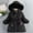 Black, variant on Spazoro Kids Girls Jackets, Hooded Fall Winter Long Sleeve Zipper Warm Coats for Child Girls Boys Black Size 9 T