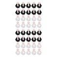 thumbnail image 1 of Moyic Paquete de 20 coleteros elásticos de moda para regalos de boda Blanco negro 10-11cm 2Conjunto, 1 of 6