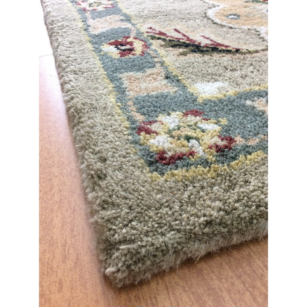 Handmade Persian Style 5' x 8' Feet Rectangular Wool Area Rug Cotton