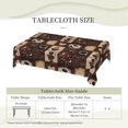 thumbnail image 6 of Coffee Print Rectangle Table Cloth for Dining Tables,Reusable Modern Art Coffee Cup Bean Abstract Love Heart Print Tablecloths Decoration Table Cover for Kitchen,Holiday,Party, 60x84 Inch, 6 of 8