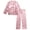 Pink Bows, variant on Girls Pajamas - 2 Piece Collared Button Down Long Sleeve Satin Pajamas and Pants Set (7-12)