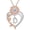D, variant on Heart Initial Necklace for Women 14K Rose Gold Plated Sunflower Heart Pendant Necklace Birthday Graduation Jewelry Gifts for Her Mom Wife Girlfriend