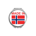 thumbnail image 1 of Norway Country Love Hand Compact Mirror Round Portable Pocket Glass, 1 of 3