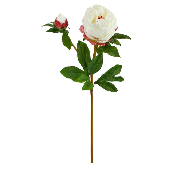 Nearly Natural 22in. Peony Artificial Flower (Set of 3)