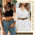 thumbnail image 3 of JASGOOD Western Belts for Women Vintage Brown Cowgirl Cowboy Country Belt for Jeans Pants, 3 of 10