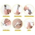 thumbnail image 3 of 12PCS Manicure Set with Case Professional Pedicure Set Nail Clipper Stainless Steel Salon Grooming Kit, 3 of 7