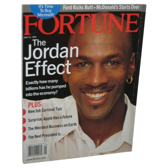 NBA Basketball Fortune Michael Jordan Effect June 22 1998 Magazine Book