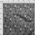 thumbnail image 3 of oneOone Tissu Georgette Viscose Gris Floral Rétro Matériel de Robe Tissu Imprimé Tissu au Mètre 42 Pouces de Large, 3 of 5