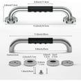 thumbnail image 2 of Senya 2PCS Shower Grab Bar w/ Anti Slip Rubber Grip, Senya 12 Inch Stainless Steel Bath Grab Bar, Bathroom Balance Bar, Wall Mount Safety Handrail Support, 2 of 9