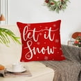 thumbnail image 4 of Stijggn Christmas Satin Pillowcases Christmas Ornaments Bedding Holiday Farmhouse Winter Pillow Case Decor for Home Sofa Couch, 4 of 6