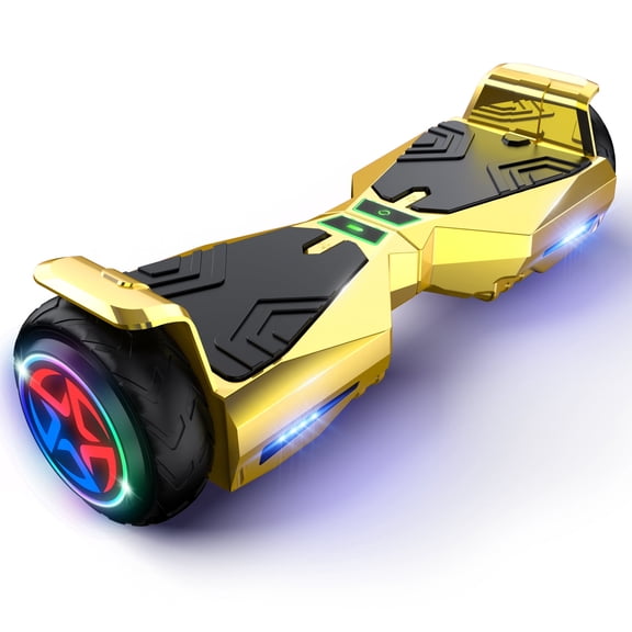 Hoverboard for Kids with 9 mph Max Speed, Tcdjtc Electric Scooters with LED Lights & Bluetooth Speakers, All Terrain Hoverboard for Adults, Off Road Hoverboard with UL2272 Certified