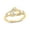 Yellow Gold Vermeil Plated Silver, variant on Diamond Claddagh Ring for Women, 1/20 CTTW, 14KT Gold Vermeil Over Sterling Silver, Irish Love and Friendship