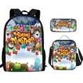 thumbnail image 1 of My Singing Monsters Monster Concert School Bag Cartoon Backpack Shoulder Bag Pencil Case Three Piece Set, 1 of 2