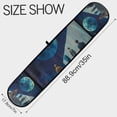 thumbnail image 3 of Yayeee Double Oven Mitt Kitchen Heat Resistant Baking 35" x7" Quilted Glove, Blue Planet, 3 of 6