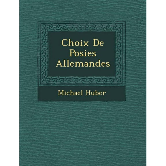 Choix de Po Sies Allemandes