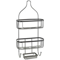 Bath Bliss Prince Design 2 Tier Iron Shower Caddy in Black Onyx