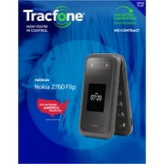 Tracfone Nokia 2760 Flip, 4GB, Black - Prepaid Feature Phone [Locked to Tracfone Wireless]