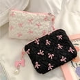 thumbnail image 6 of Bow Makeup Bag, Small Makeup Pouch Coin Purse Storage, Cute Puffy Cosmetic Pouch Toiletry Bag For Women, 6 of 7