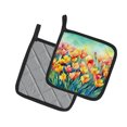 thumbnail image 2 of Carolines Treasures 7.5 x 7.5 in. Freesias in Watercolor Pot Holders - Set of 2, 2 of 5