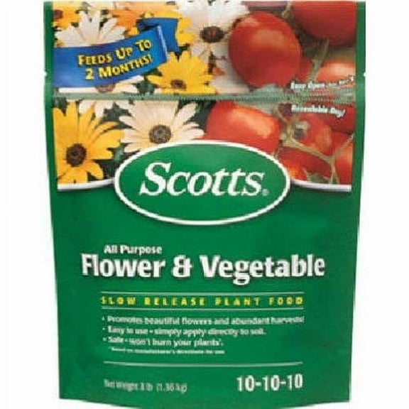Scotts All Purpose Flower and Vegetable Continuous Release Plant Food, 3 lb.