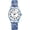 blue flower, variant on Stretch Band Watches for Women: Bohemia Flower Easy Reader Elastic Band Watch Large Big Number Analog Quartz Bracelet Watch Expansion Band Wristwatch
