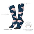 thumbnail image 4 of Naloa Pig 1 Thigh High Socks Extra Long Stretchy Sock Women Over Knee High Opaque Stocking Daily Wear, 4 of 6