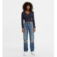 thumbnail image 2 of Levis Womens Low Pro Jeans 30 Regular Breathe Out - Medium Indigo, 2 of 4