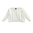 thumbnail image 1 of Infant Baby Girl Knitted Cardigan Flower Long Sleeve Button Coat, 1 of 6
