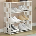 thumbnail image 2 of Shoe Rack Dust-Proof Shoe Cabinet Bedroom Storage Cabinet Checkered Shoe Rack, 2 of 9