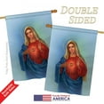 thumbnail image 3 of Breeze Decor 03051 Sacred Heart Mary 2-Sided Vertical Impression House Flag - 28 x 40 in., 3 of 3