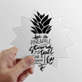 thumbnail image 1 of Autocollant Vinyle Citation Douce Sois un Ananas pour Bagages Graffiti Fleur, 1 of 3