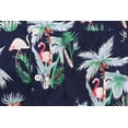 thumbnail image 3 of Men's Hawaiian Tropical Luau Aloha Beach Party Button Up Casual Dress Shirt (Flamingo, XL), 3 of 3