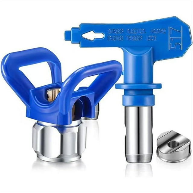 Combo de Boquilla y Protector Airless 517 para Pintura Airless Estándar para Pulverización, Revestimiento, Masilla, Pintura Al Óleo y Pintura Al Agua.