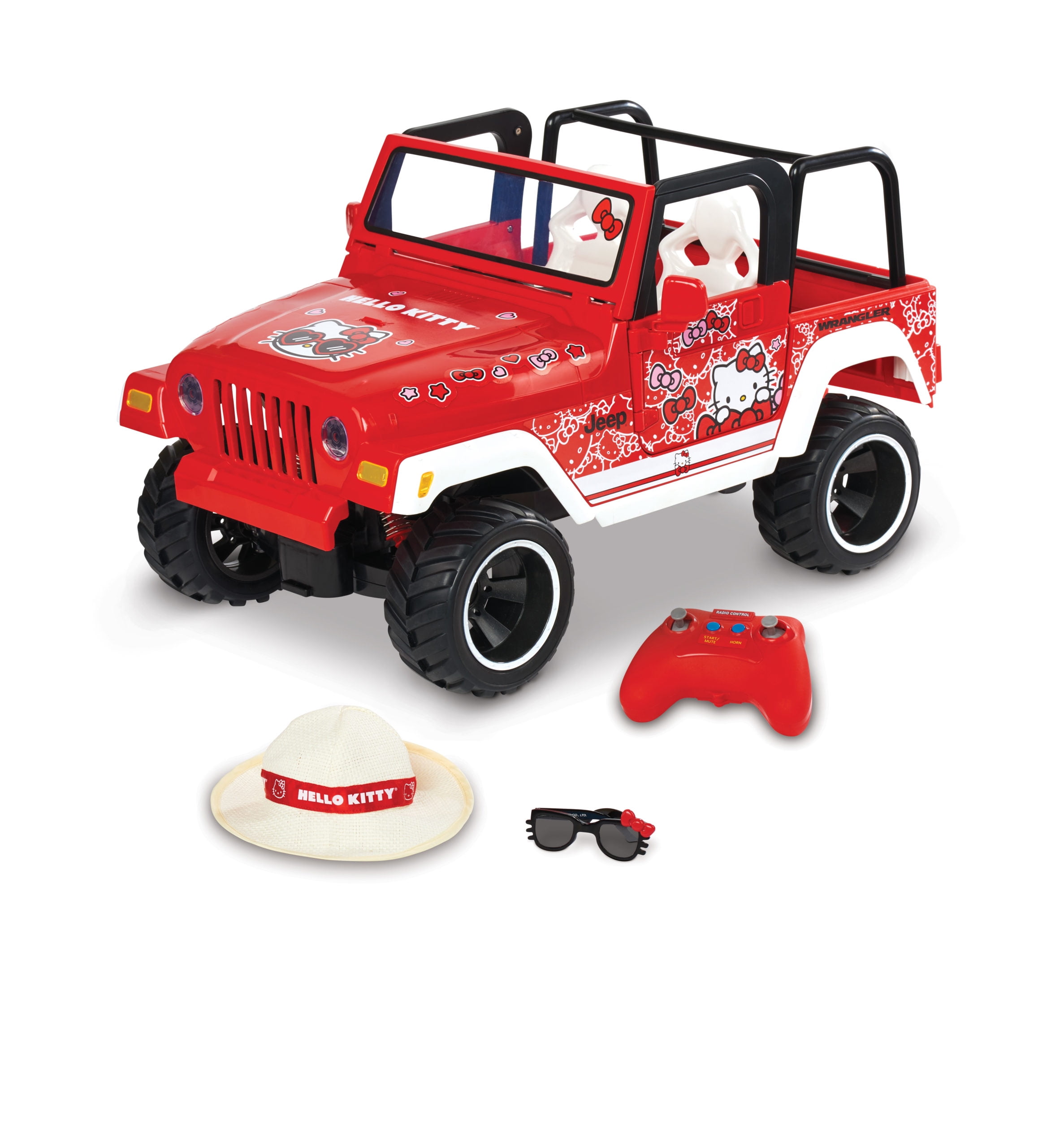 My Life As Remote Controlled Hello Kitty Jeep for 18” Dolls, Red,  -  