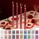 thumbnail image 1 of Velas Cónicas Bañadas En Parafina Juego de 4 velas cónicas galvanizadas negras de cera de poste largo para decoración romántica de bodas y restaurantes. JASKFLY, 1 of 9