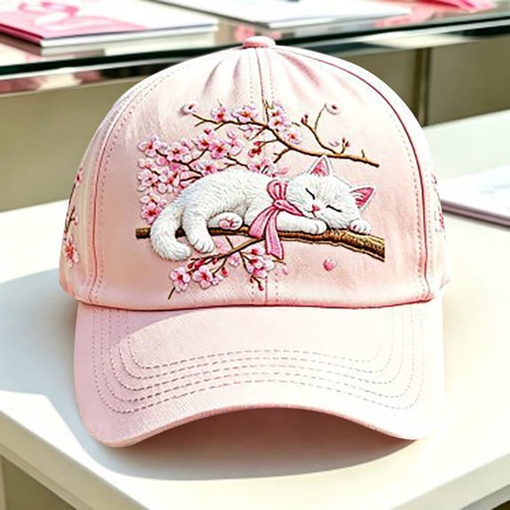 Hot Sales CNJKEHIUV Under $5 Women Breast Cancer Awareness Ribbon Wing Baseball Cap Adjustable Strap Casual Outdoor Sun Dad Hat Multiple Awareness Pattern Options Pink One Size