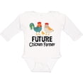 thumbnail image 3 of Inktastic Future Chicken Farmer Childs Boys or Girls Long Sleeve Baby Bodysuit, 3 of 5