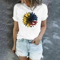thumbnail image 2 of ZMHEGW Women T Shirts Casual Sunflower Shirts For Cute Dandelion Graphics Summer Short Sleeve Tee Tops Womens Tshirts, 2 of 5