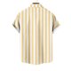 thumbnail image 5 of Mens Manga Corta Botón Abajo Camisas de Impresión Cuello Turndown Botón de Manga Corta Camisa 95% Poliéster 5% Spandex, Blusa Casual, 5 of 5