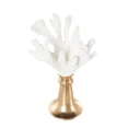 thumbnail image 6 of 8" x 13" White Resin Textured Coral Sculpture with Round Copper Base, by DecMode, 6 of 9