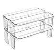 thumbnail image 1 of Estante De Almacenamiento De Cocina De Doble Capa, Bandeja De Plástico Para Verduras Que Ahorra Espacio, Organizador De Almacenamiento Apilable Para Baño Y Sala De Estar Yuarrent HA018612-00, 1 of 5