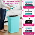 thumbnail image 5 of PayLessHere 13 Gallon 50 L Trash Can with Lid Outdoor Waste Bins Plastic Kitchen Trash Bin Automatic Touch Free Motion Sensor Trash Can, 5 of 14