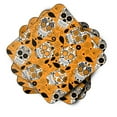 thumbnail image 2 of Day of the Dead Orange Foam Coaster Set of 4, 2 of 3