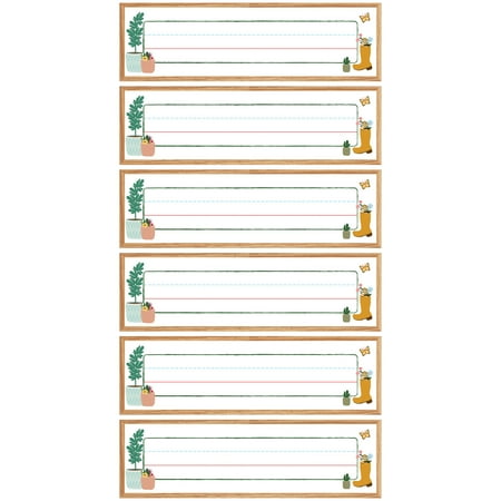 Carson Dellosa Education Grow Together Nameplates, 36 Per Pack, 6 Packs