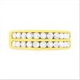 thumbnail image 3 of 10K Yellow Gold 1ct TDW Two-Row Diamond Band Ring (J-K,I1-I2), 3 of 8