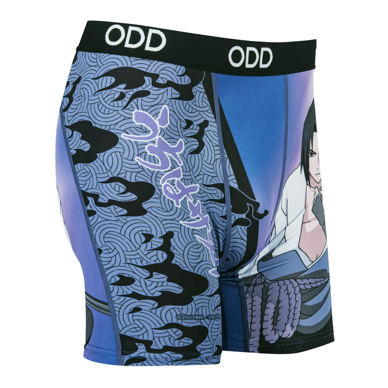 Odd Sox, Naruto Anime, Sasuke, Men's Fun Boxer Brief Underwear, 3Xlarge 