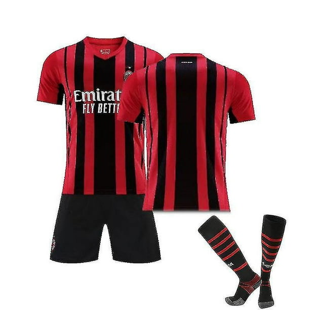 Camiseta del Ac Milan 2021 2022 Conjunto de camiseta de futbol para ninos y adultos BmatwkZeng Bmatwk Jersey